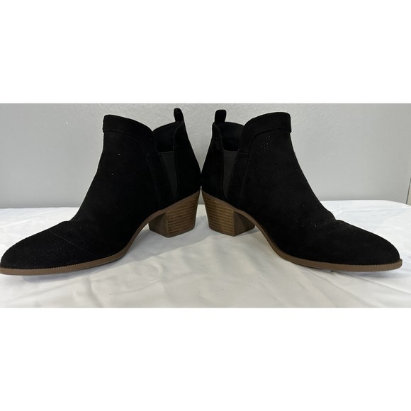 Style & Co Women's Ankle Booties Size 8M Faux Suede Block Heel Shoe Boots - Picture 3 of 8